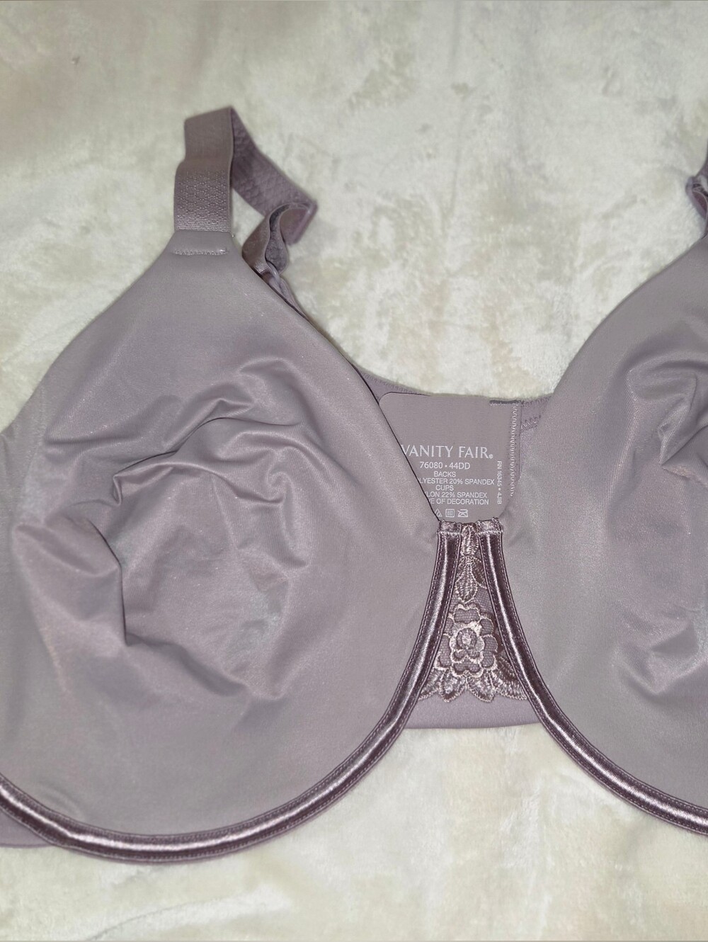 Vanity Fair Dusty Mauve Smooth Underwire Bra 44DD